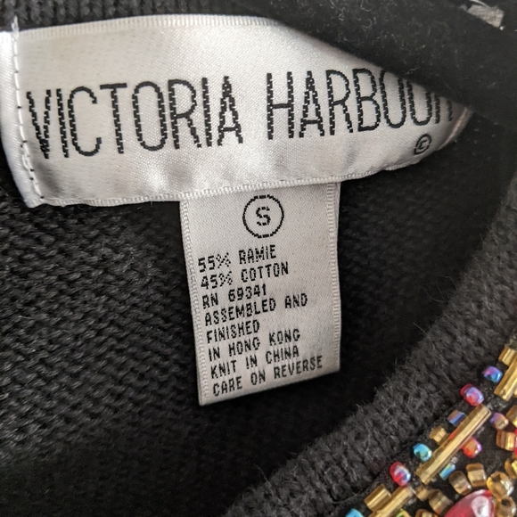 Vintage Victoria Harbour Bedazzled Sweater - Picture 3 of 8